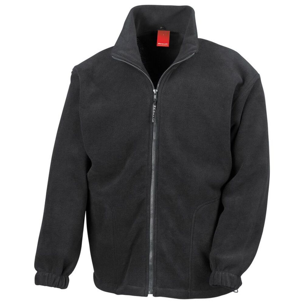 Result Mens Polartherm Fleece Jacket / Black